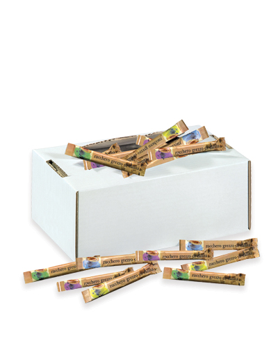 ZUCCHERO GREZZO DI CANNA IN BUSTINE STICK – box 100-150-200 bustine – Figli  di Pinin Pero & co.