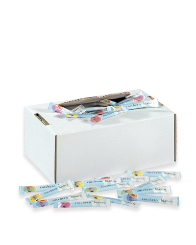 WHITE SUGAR SACHETS STICK – Box of 100-150-200 sugar stick